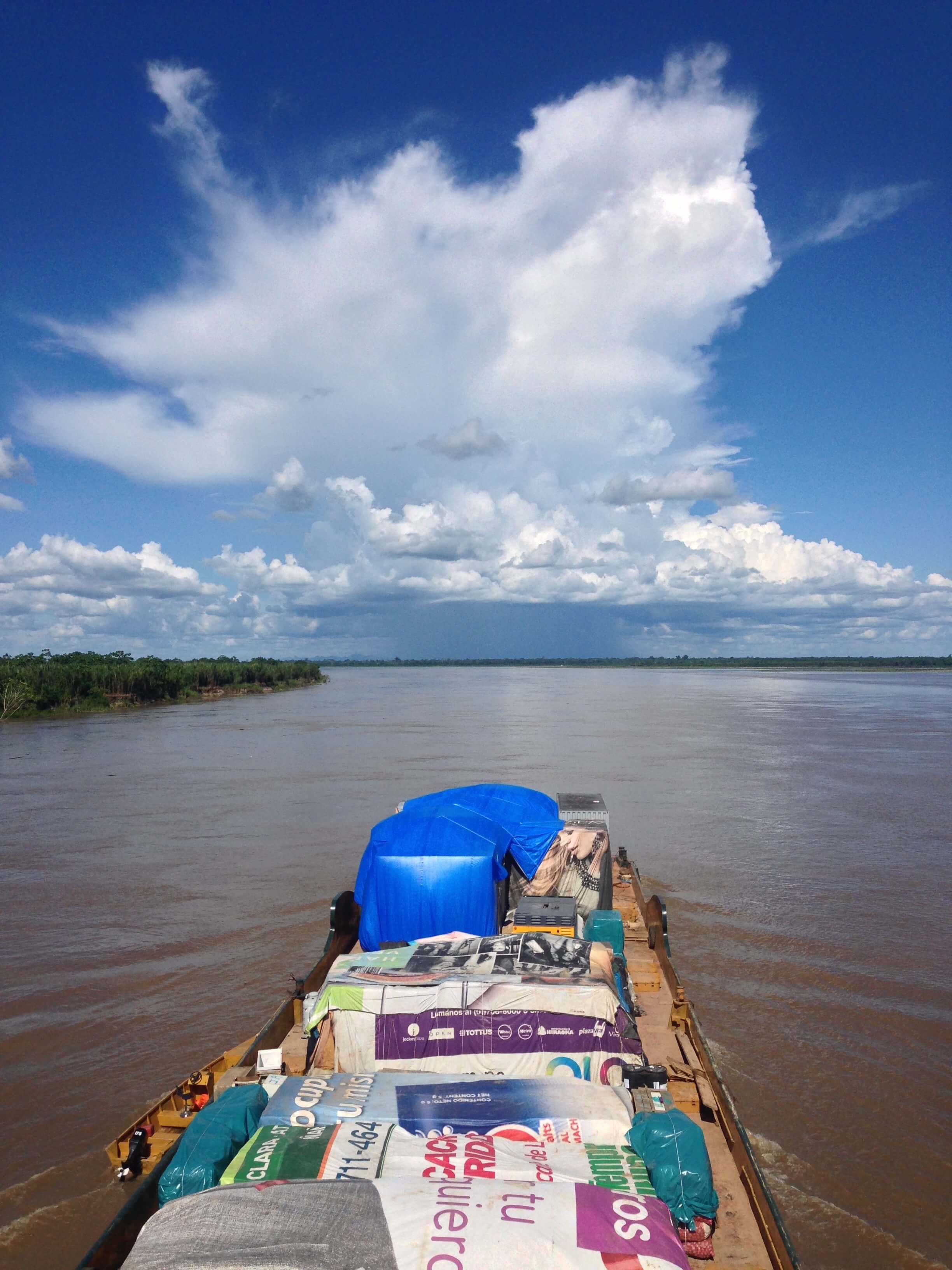 sailing down the river from pucallpa to iquitos
